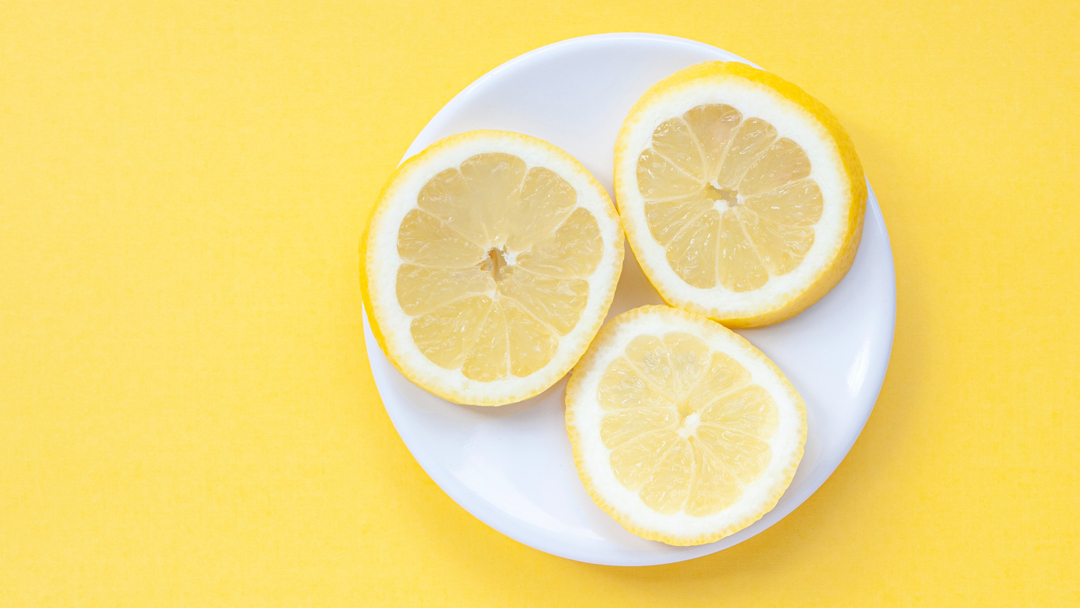 Lemons on a plate