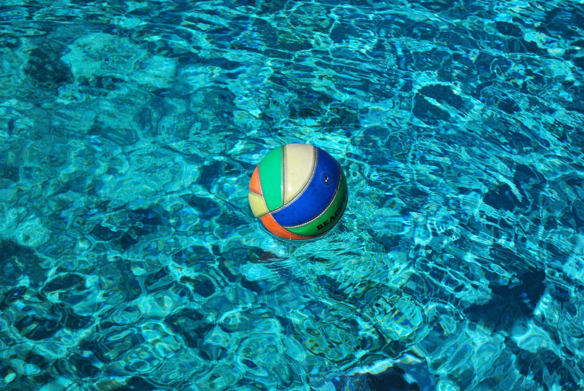 Volleyball in the pool