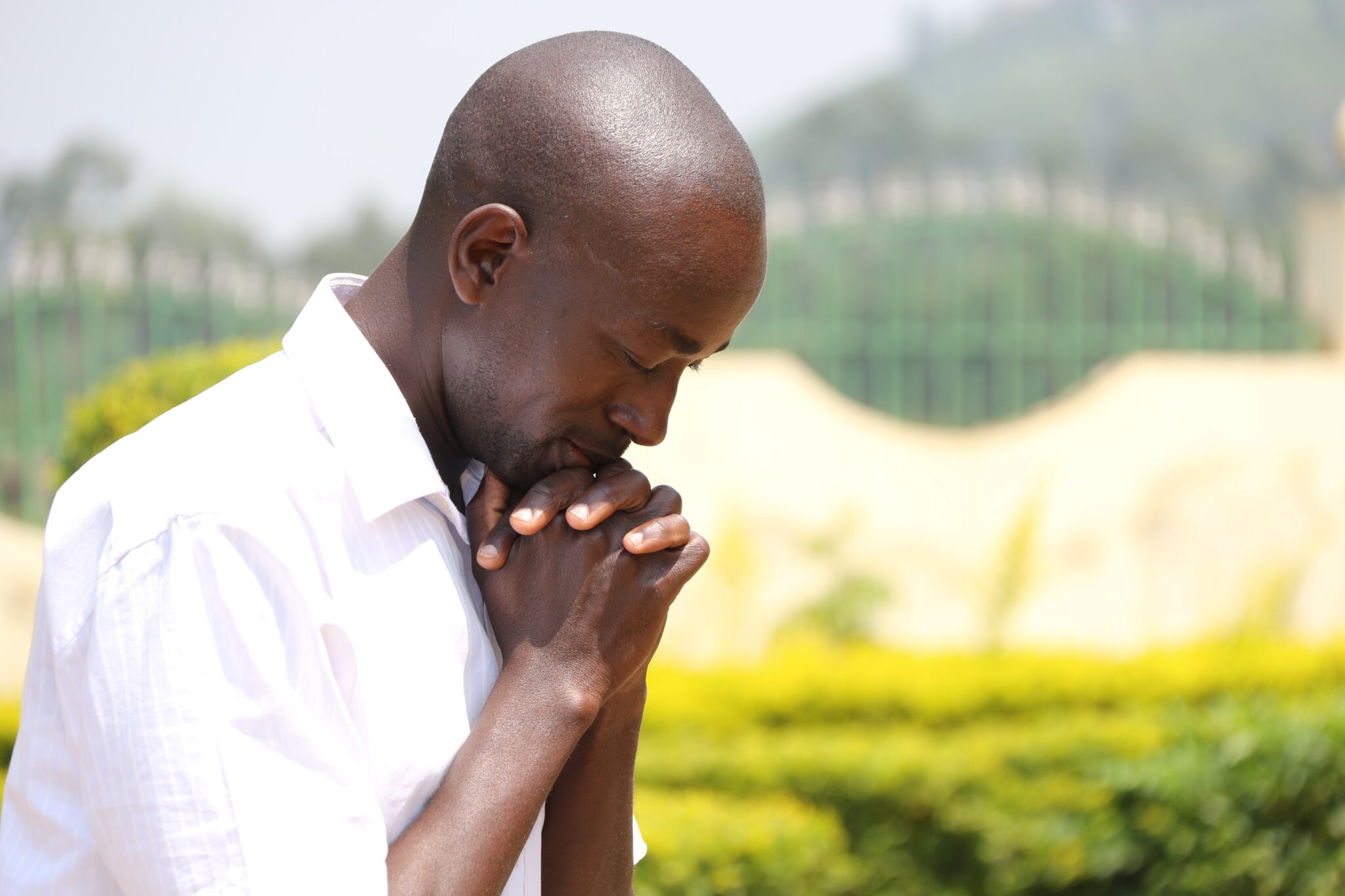 Man praying