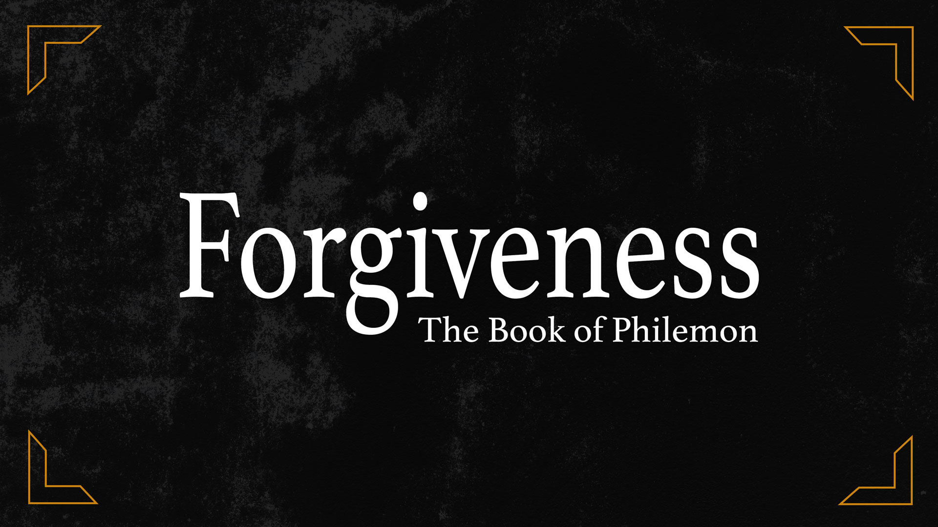 Forgiveness The Book of Philemon graphic